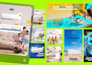 social media design with basic motion graphics animation